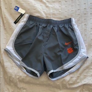 Grey Clemson Nike Running Shorts New w Tag